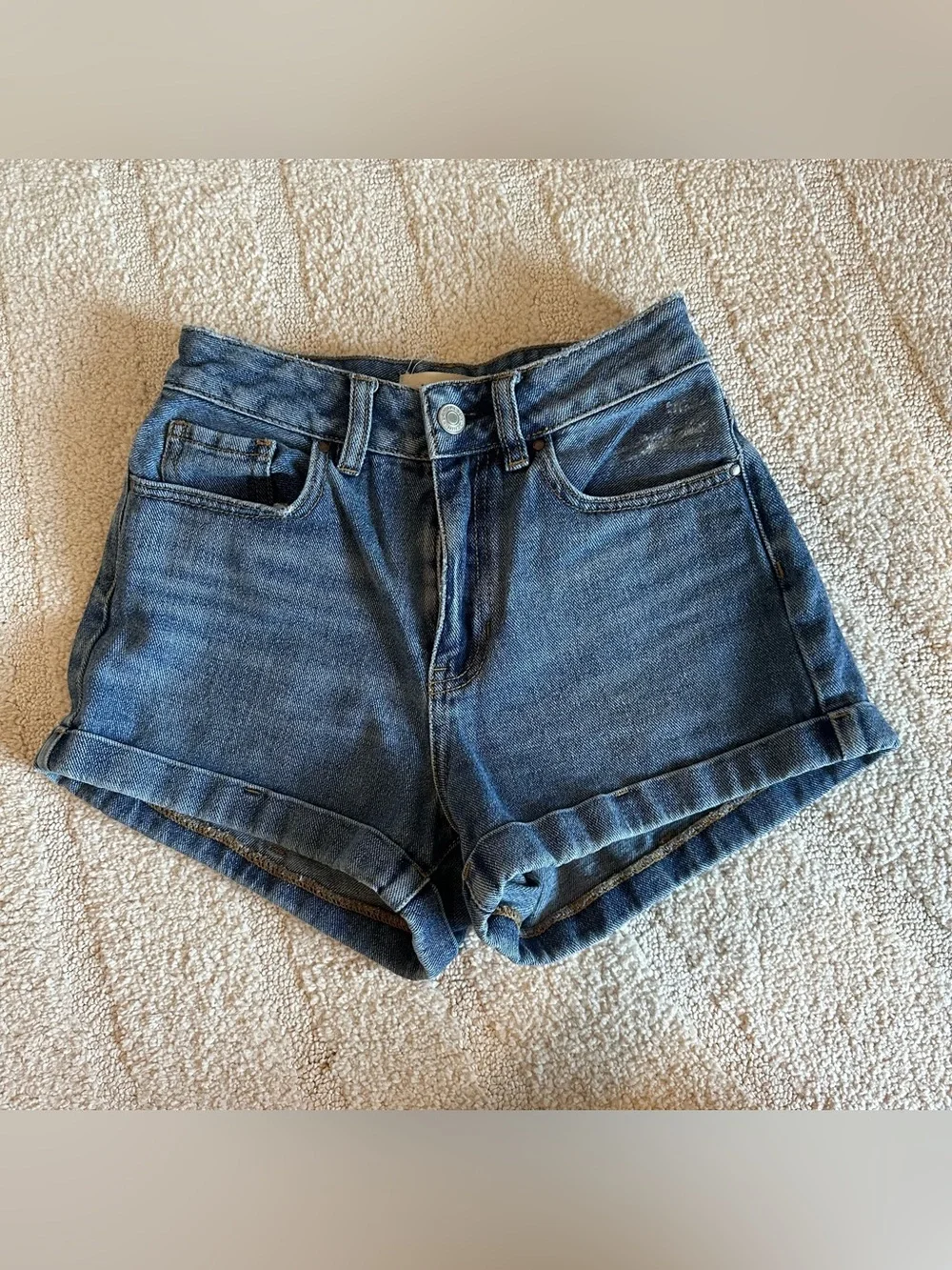 Pacsun Women’s Blue Denin Mom Shorts